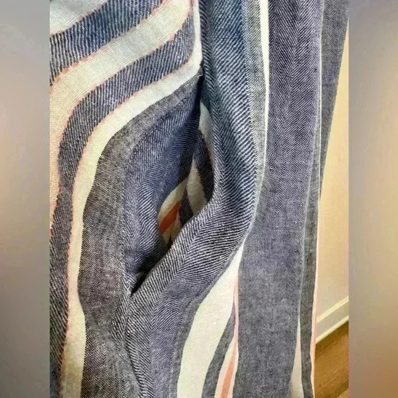 Philosophy Women's Striped Shift Dress M Multicolor Sleeveless Casual Linen - Picture 9 of 10